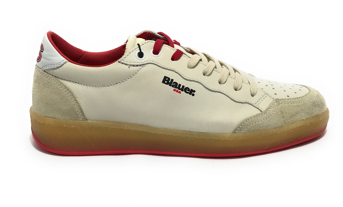 Sneaker uomo Blauer Murray white/red U26BU14 S5MURRAY01/RAC
