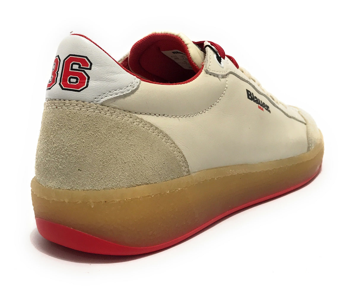 Sneaker uomo Blauer Murray white/red U26BU14 S5MURRAY01/RAC