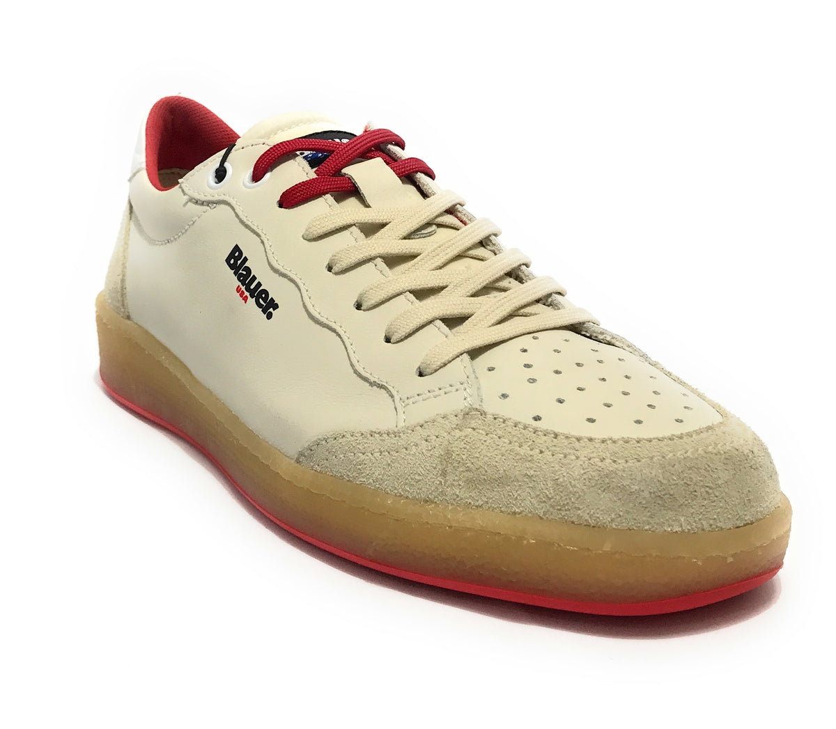 Sneaker uomo Blauer Murray white/red U26BU14 S5MURRAY01/RAC