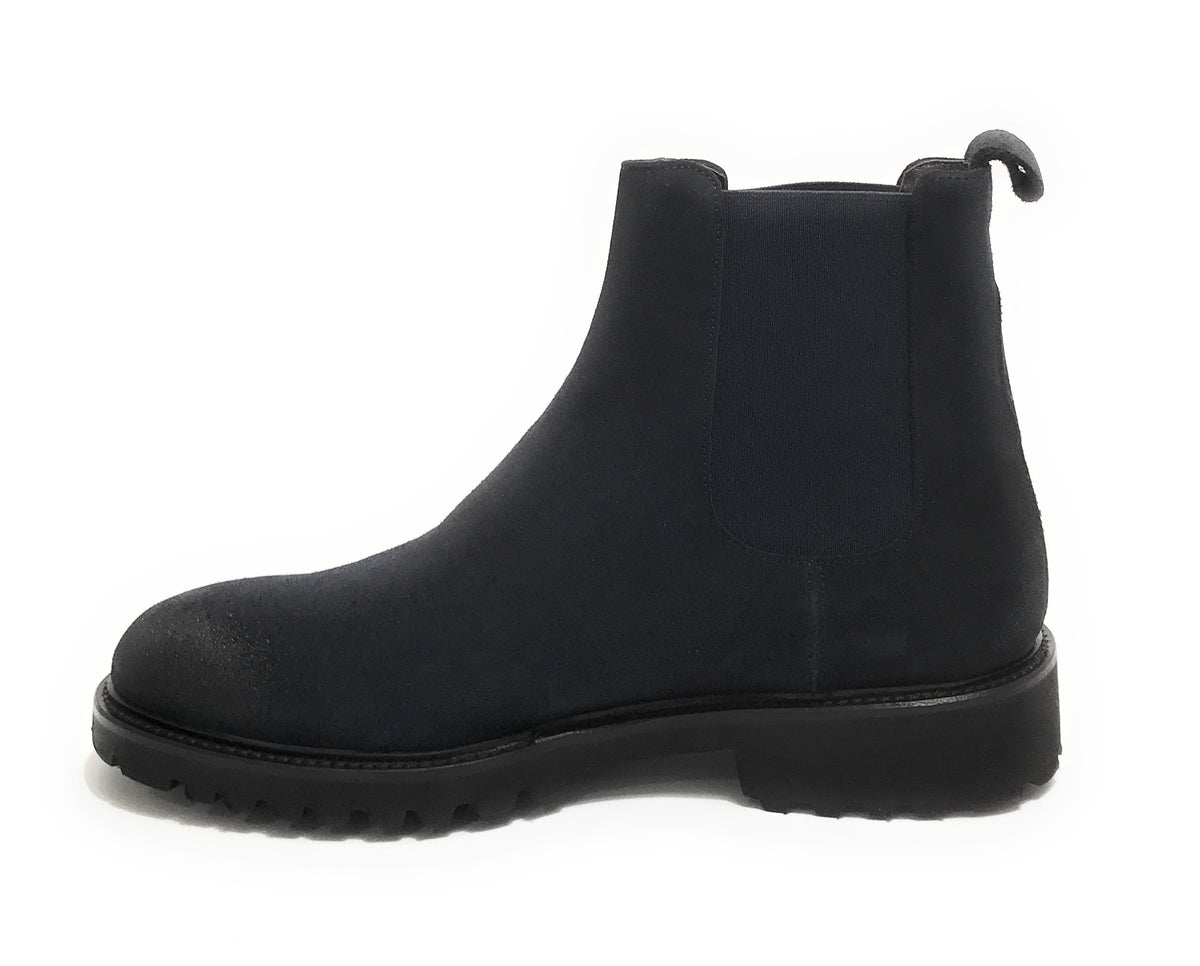 Stivaletto beatles uomo Elite in pelle scamosciata blu U22EL04