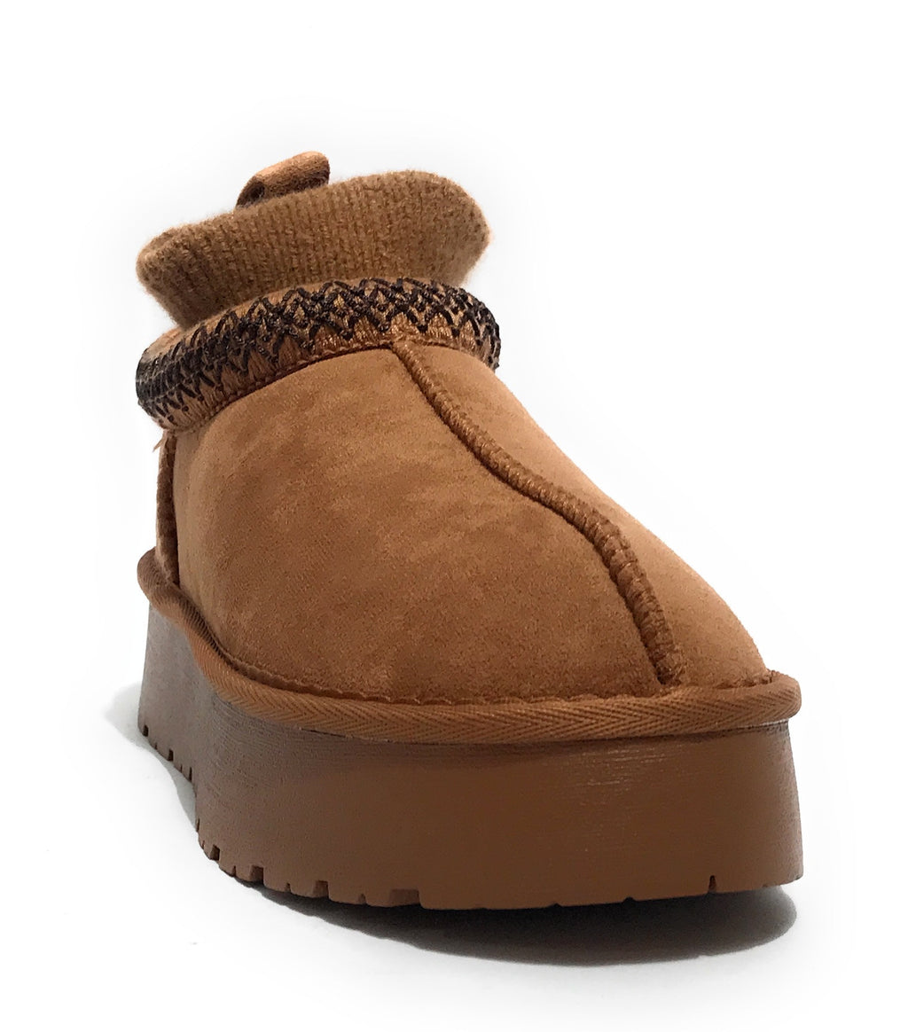 Scarpe donna Gold&gold stivaletto ecopelle scamosciata camel D26GG27 FB11