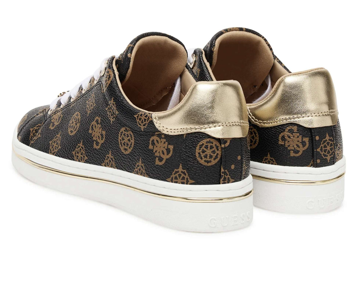 Sneaker donna Guess Stasey brown logo D26GU18 FLTSS3FAL12