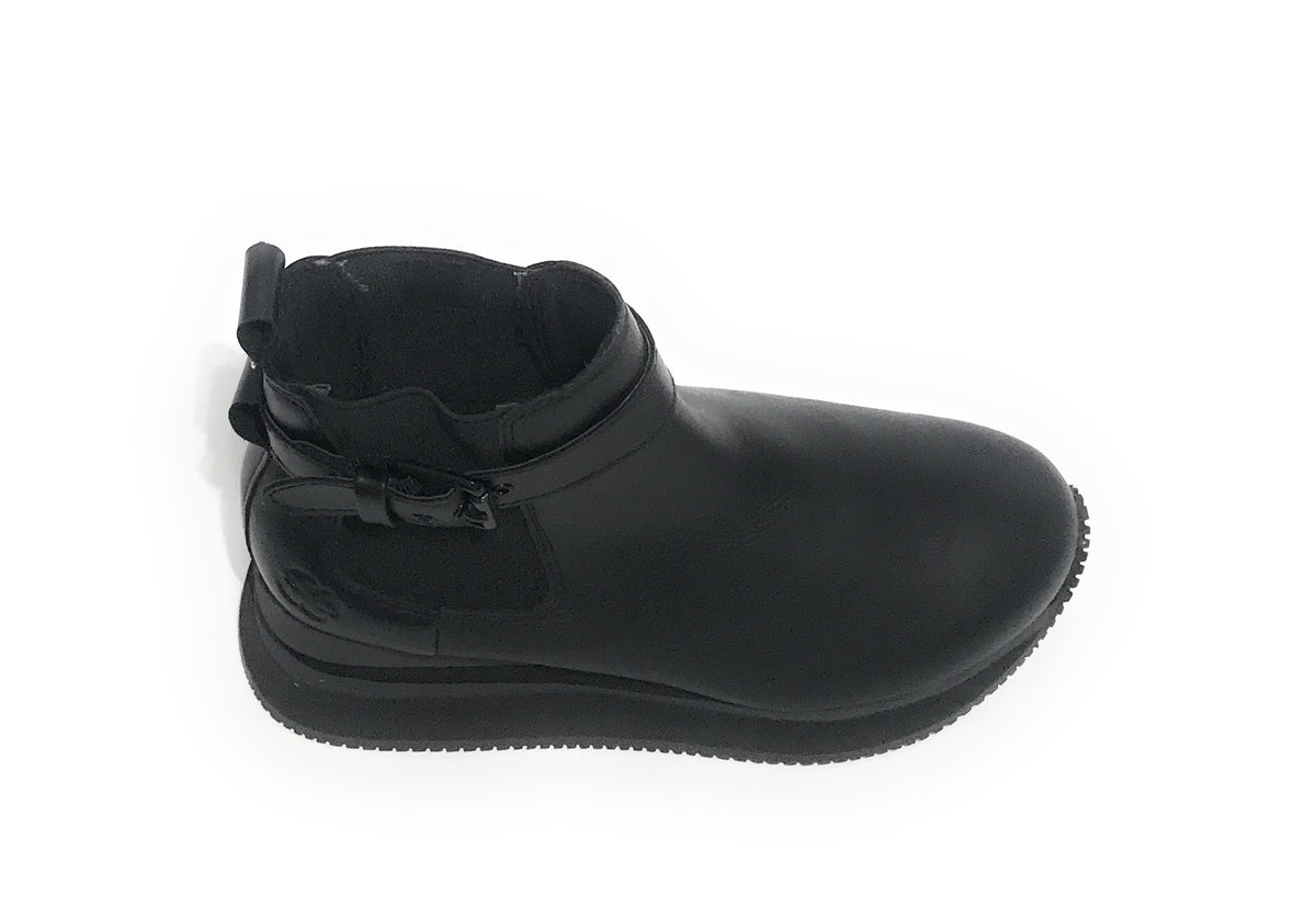 Sneaker calzino Apepazza Miah fondo zeppa in tessuto/ pelle nero donna D22AP03 F1MIDHIGH02