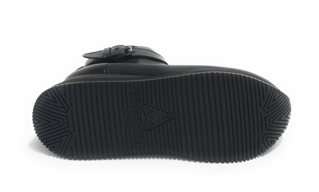 Sneaker calzino Apepazza Miah fondo zeppa in tessuto/ pelle nero donna D22AP03 F1MIDHIGH02