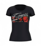 T-shirt donna Guess floreale black ES25GU47 W5RI03J1314