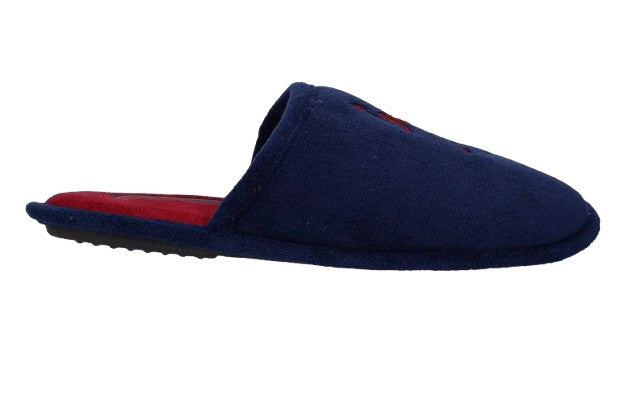 Slipper uomo US Polo pantofola Matte001 in tessuto blu U26UP07