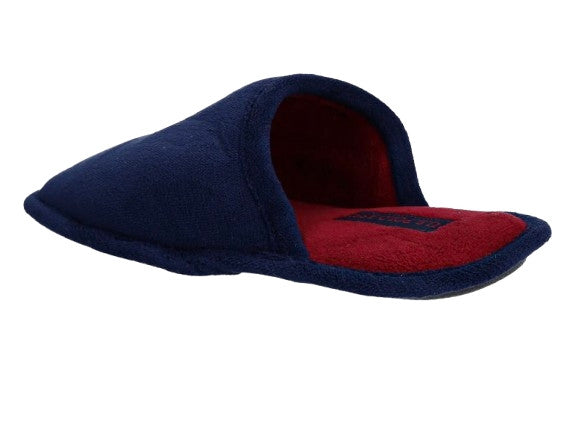 Slipper uomo US Polo pantofola Matte001 in tessuto blu U26UP07