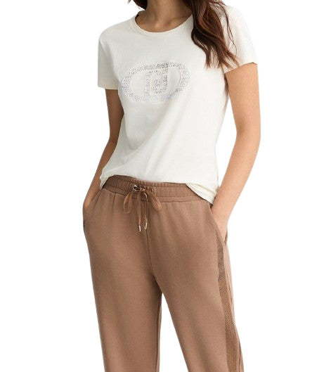 T-shirt donna Liu Jo white milk ES25LJ82 TA5173 JS003 M9294