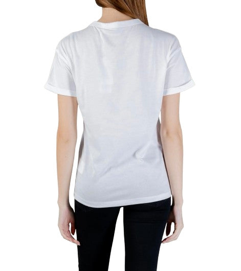 T-shirt donna Guess pocket logo strass bianco ES26GU41 W6GI17K3037