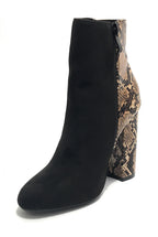 Scarpe donna ankle boot Gold&gold tc 95 in ecopelle scamosciato nero/ stampa pitone D20GG18