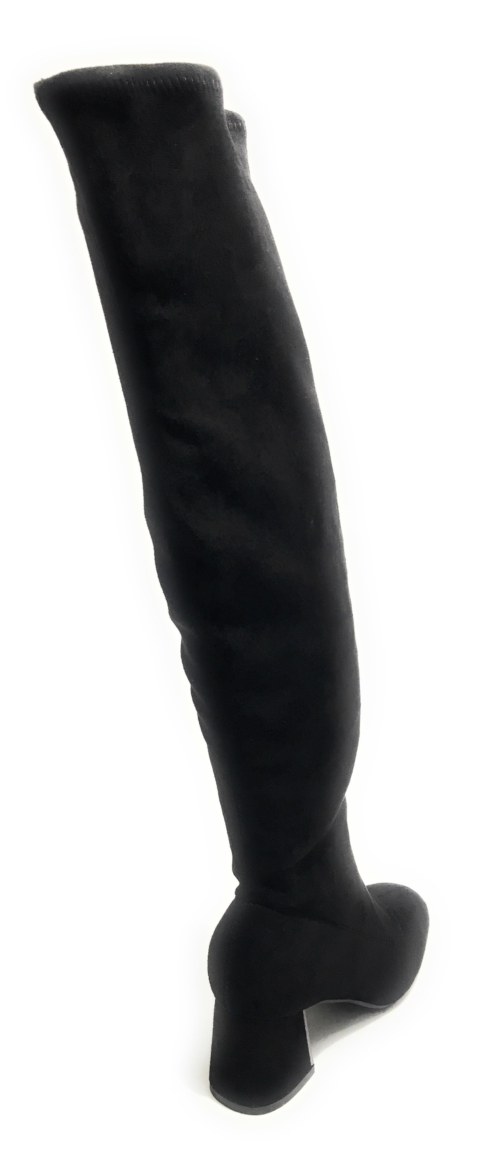 Scarpe donna stivale Gold&gold tc 55 in ecopelle scamosciato stretch colore nero - D20GG40