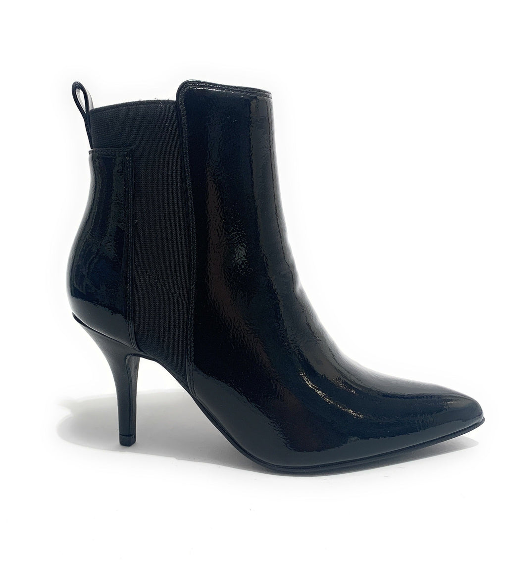 Scarpe donna ankle boot Gold&gold tc 75 in ecopelle effetto vernice colore nero D20GG24