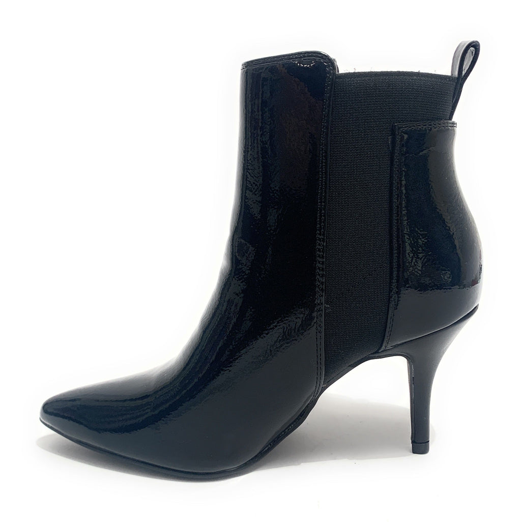 Scarpe donna ankle boot Gold&gold tc 75 in ecopelle effetto vernice colore nero D20GG24
