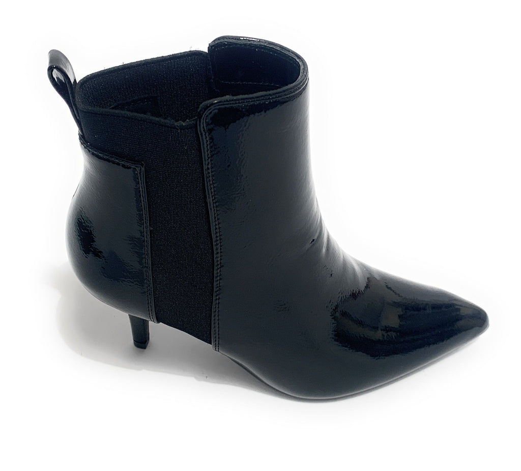 Scarpe donna ankle boot Gold&gold tc 75 in ecopelle effetto vernice colore nero D20GG24