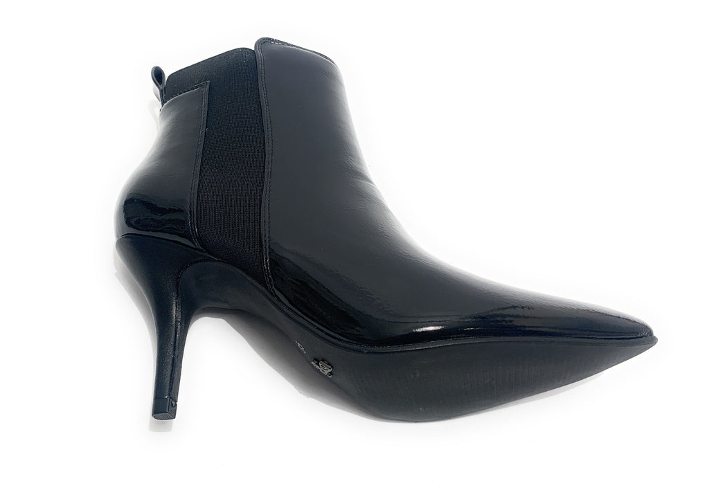 Scarpe donna ankle boot Gold&gold tc 75 in ecopelle effetto vernice colore nero D20GG24