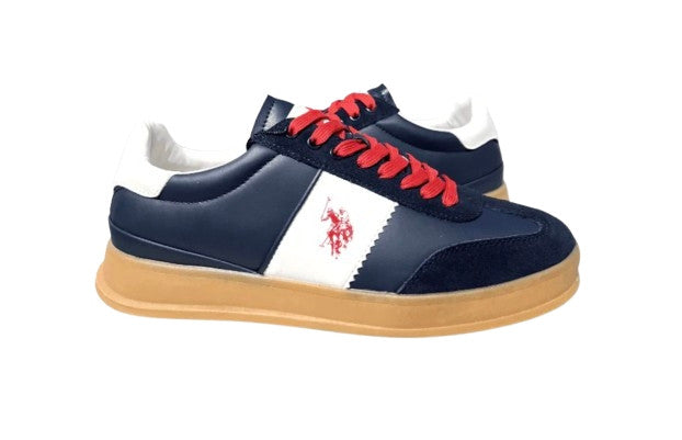 Scarpe U.S. Polo sneaker Campy001 in pelle/ ecopelle dark blue uomo U25UP17