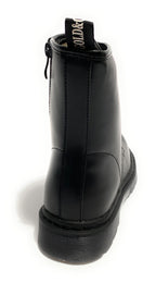 Scarpe donna Gold&gold anfibio in ecopelle nero con fondo carrarmato D21GG22