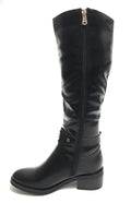 Scarpe donna stivale Cavallerizzo Gold&gold in ecopelle  nero D20GG49