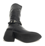 Scarpe donna stivale Cavallerizzo Gold&gold in ecopelle  nero D20GG49
