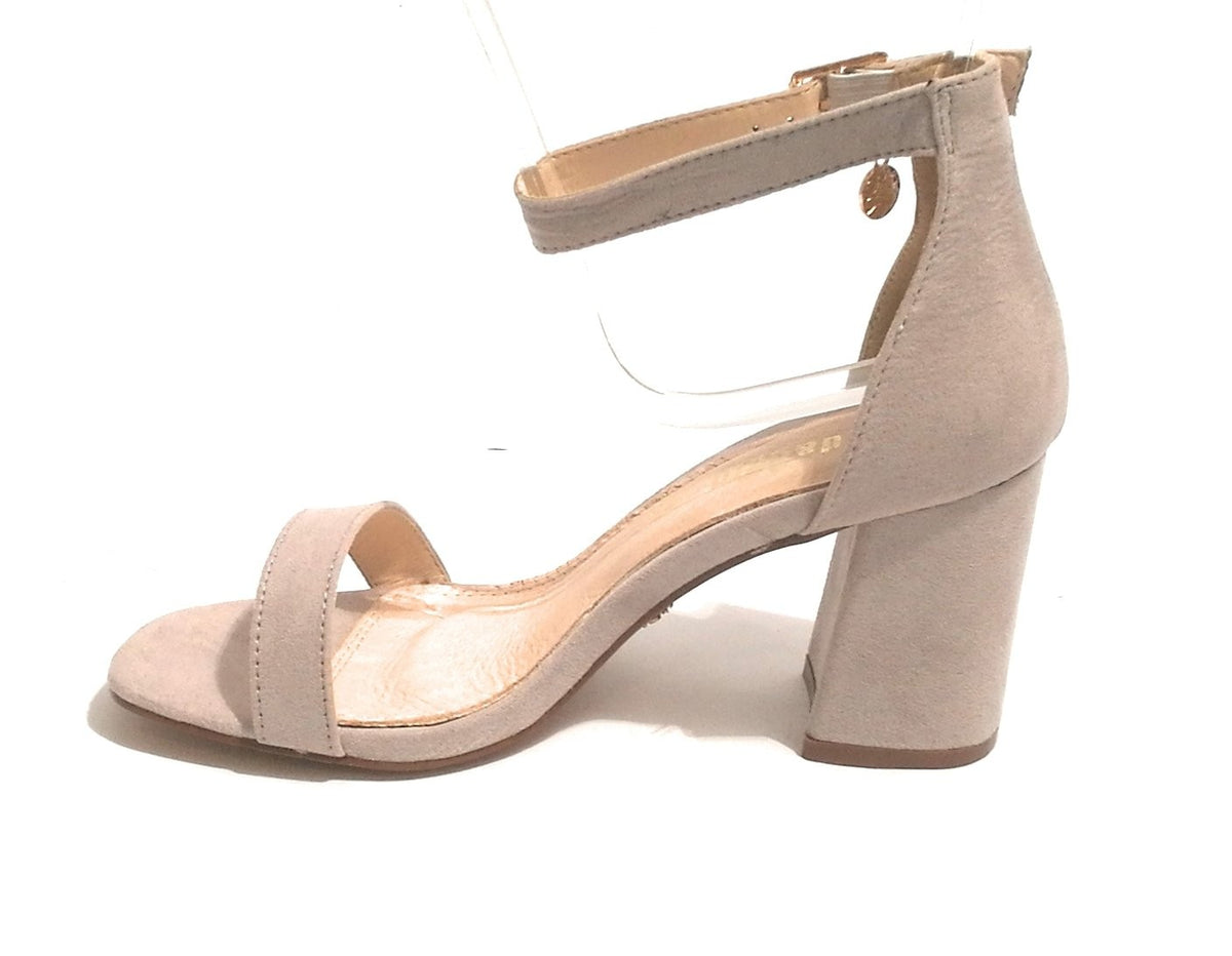 SCARPE DONNA SANDALO GOLD&GOLD IN ECOPELLE SCAMOSCIATA COL. GRIGIO ICE TC 70  DS18GG10