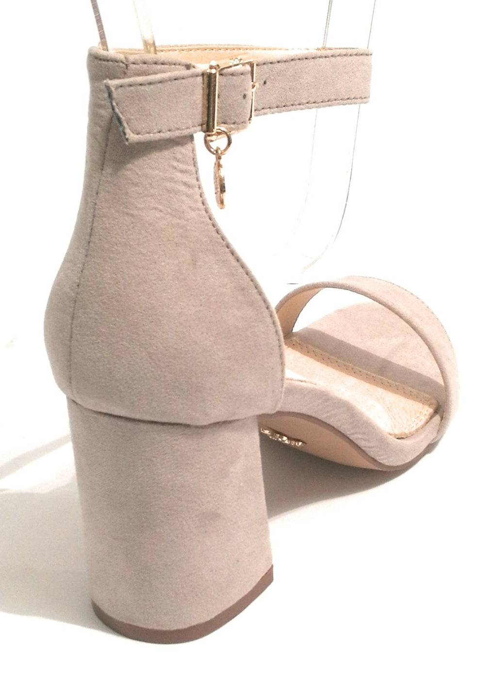 SCARPE DONNA SANDALO GOLD&GOLD IN ECOPELLE SCAMOSCIATA COL. GRIGIO ICE TC 70  DS18GG10
