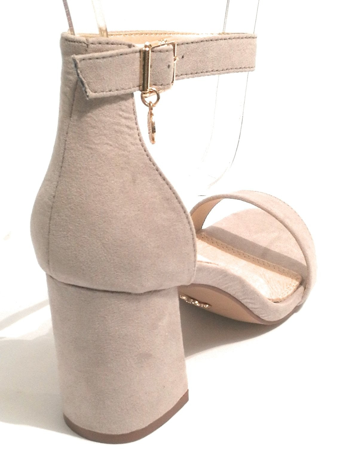 SCARPE DONNA SANDALO GOLD&GOLD IN ECOPELLE SCAMOSCIATA COL. GRIGIO ICE TC 70  DS18GG10