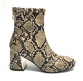 Scarpe donna ankle boot Gold&gold tc 60 in ecopelle stampa pitone beige roccia D20GG17