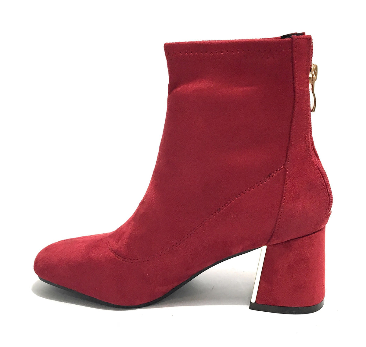 Scarpe donna ankle boot Gold&gold tc 60 in ecopelle scamosciato rosso D20GG14