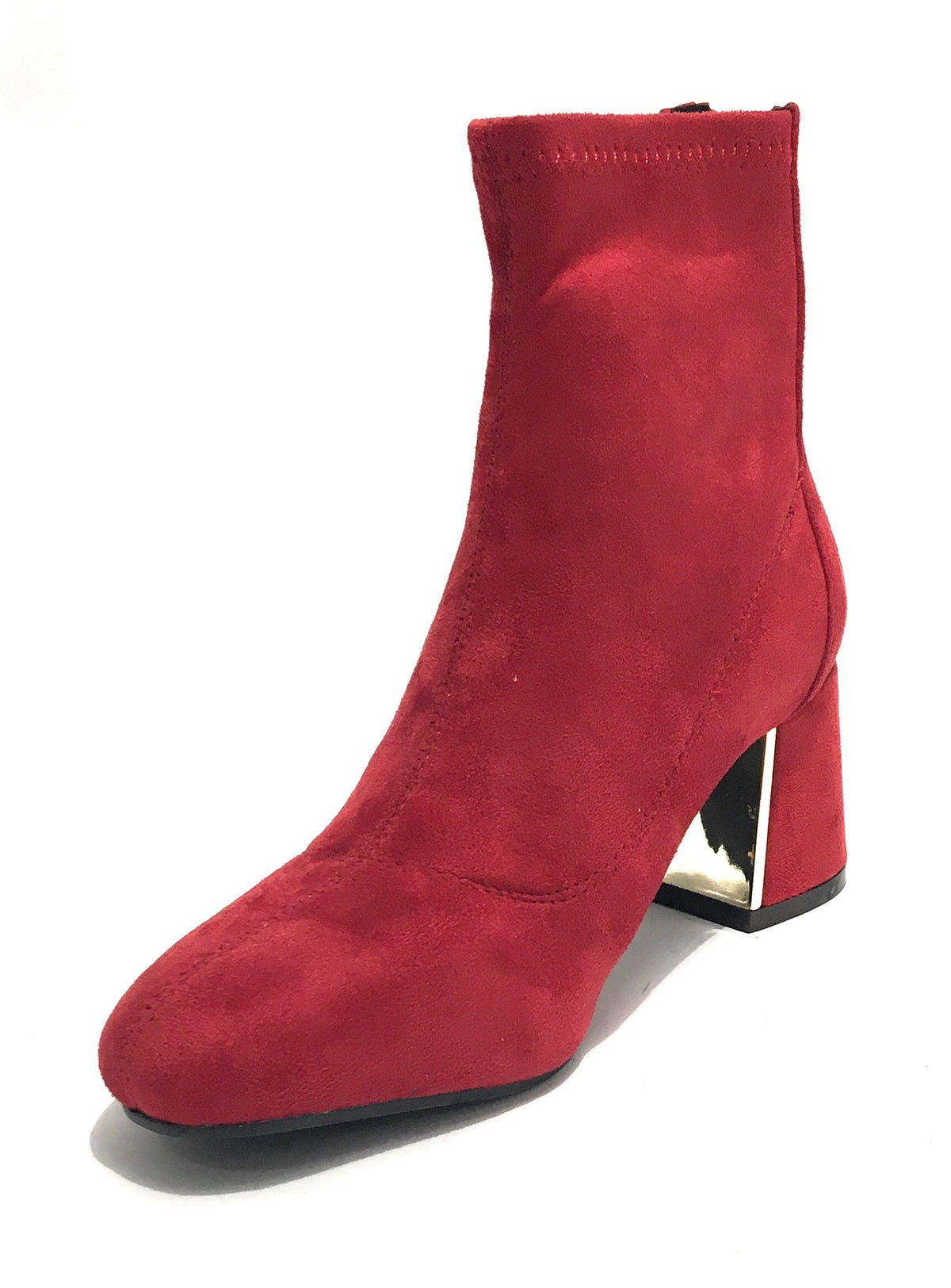 Scarpe donna ankle boot Gold&gold tc 60 in ecopelle scamosciato rosso D20GG14