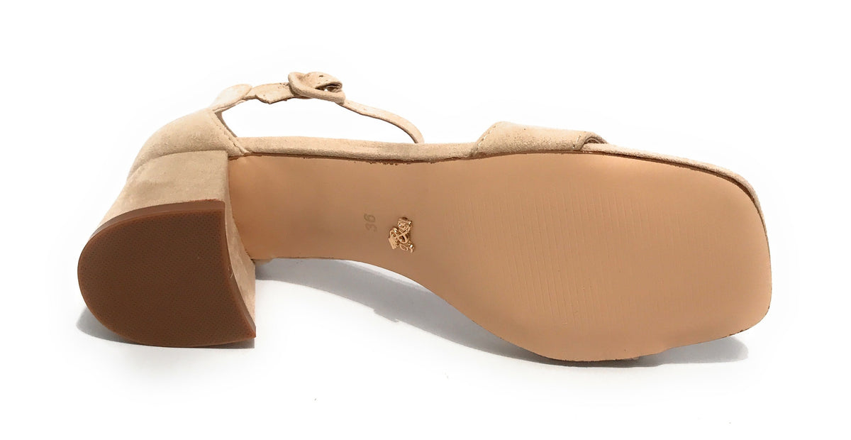 Scarpe donna sandalo Gold&gold TC 55 ecosuede beige DS21GG24