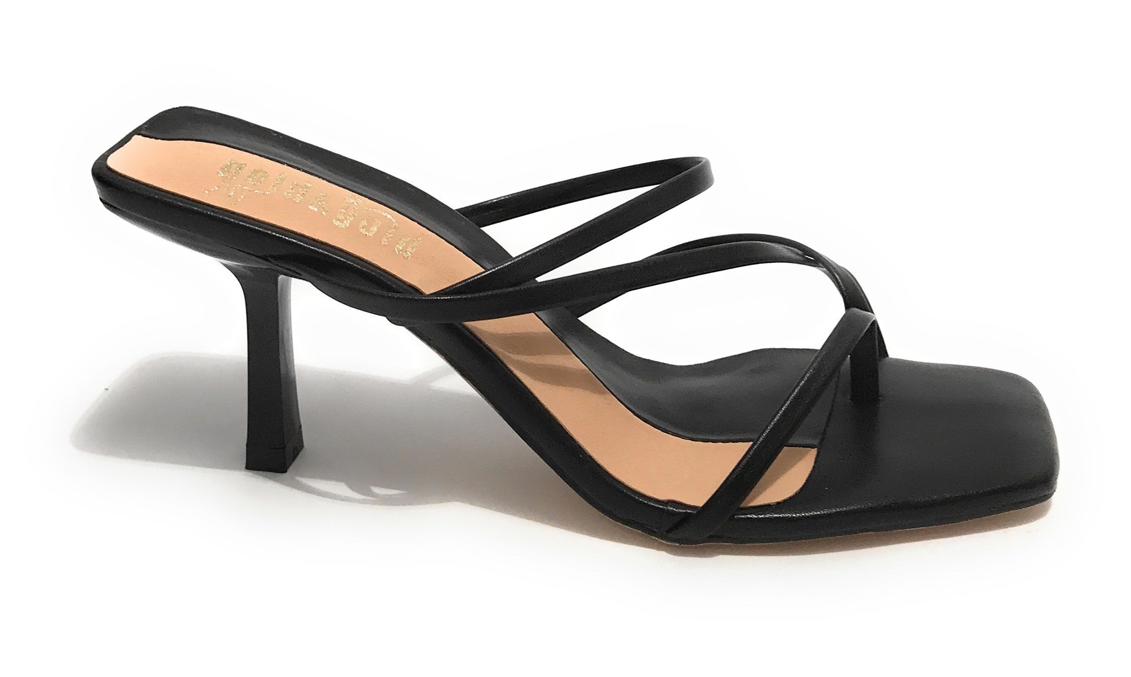 Scarpe donna sandalo Gold&gold TC 80 ecopelle nero DS21GG23