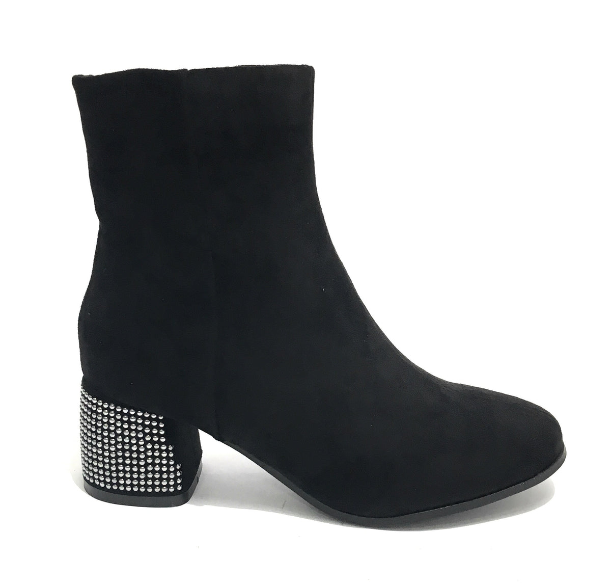 Scarpe donna ankle boot Gold&gold tc 55 in ecopelle scamosciato nero D20GG09