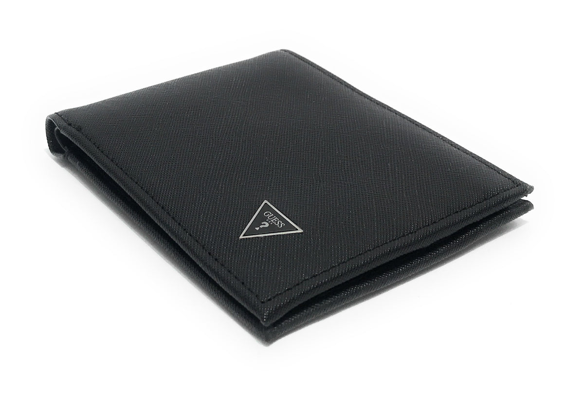 Portafoglio Guess Certosa smart flat billfold saffiano nero G24GU01 SMECRSLEA27