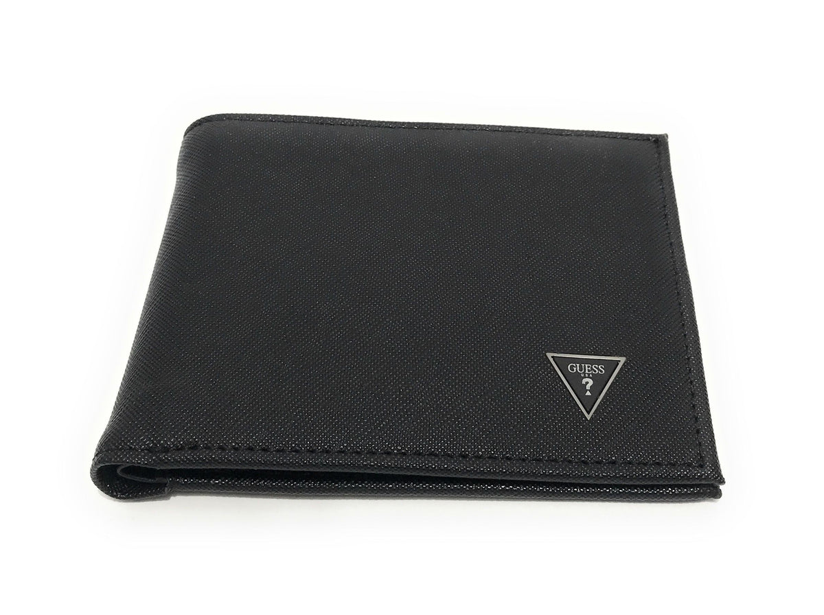 Portafoglio Guess Certosa smart flat billfold saffiano nero G24GU01 SMECRSLEA27