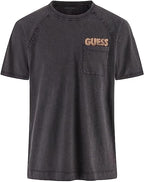 T-shirt Uomo Guess Raglan tasca frontale blu E24GU48 M3YI33K6XN4