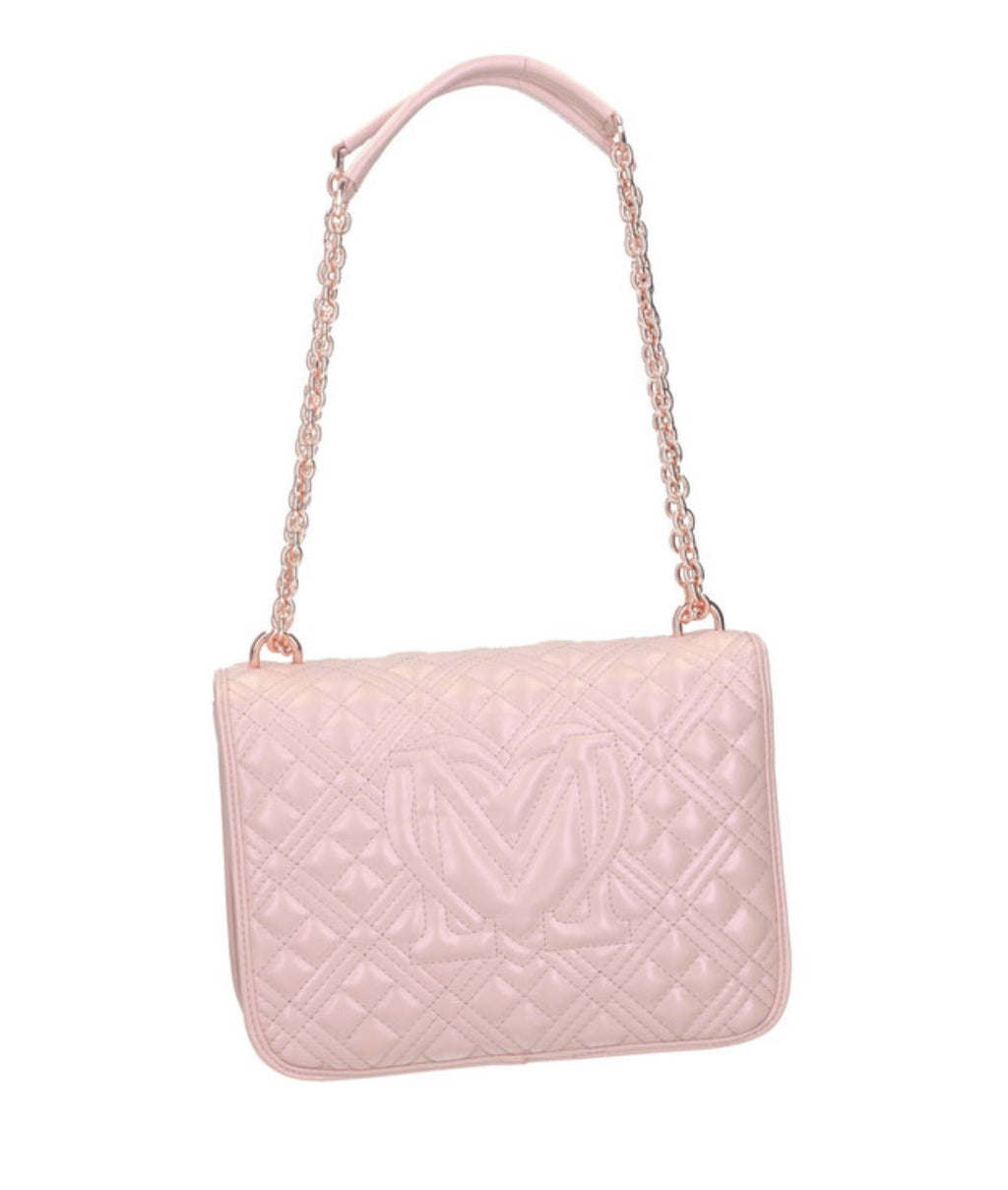 Borsa donna Love Moschino a spalla/ tracolla ecopelle trapuntata rose gold B24MO146 JC4000