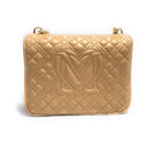 Borsa donna Love Moschino a spalla/ tracolla ecopelle trapuntata oro B24MO147 JC4000