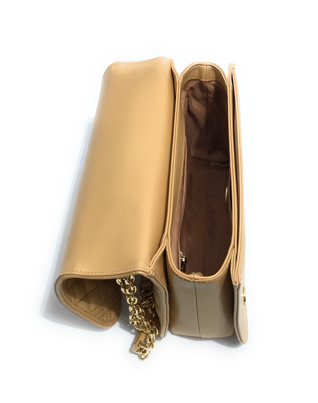 Borsa donna Love Moschino a spalla/ tracolla ecopelle trapuntata oro B24MO147 JC4000