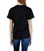 T-shirt donna Guess pocket logo strass nero ES26GU39 W6GI17K3037