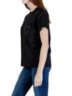 T-shirt donna Guess pocket logo strass nero ES26GU39 W6GI17K3037