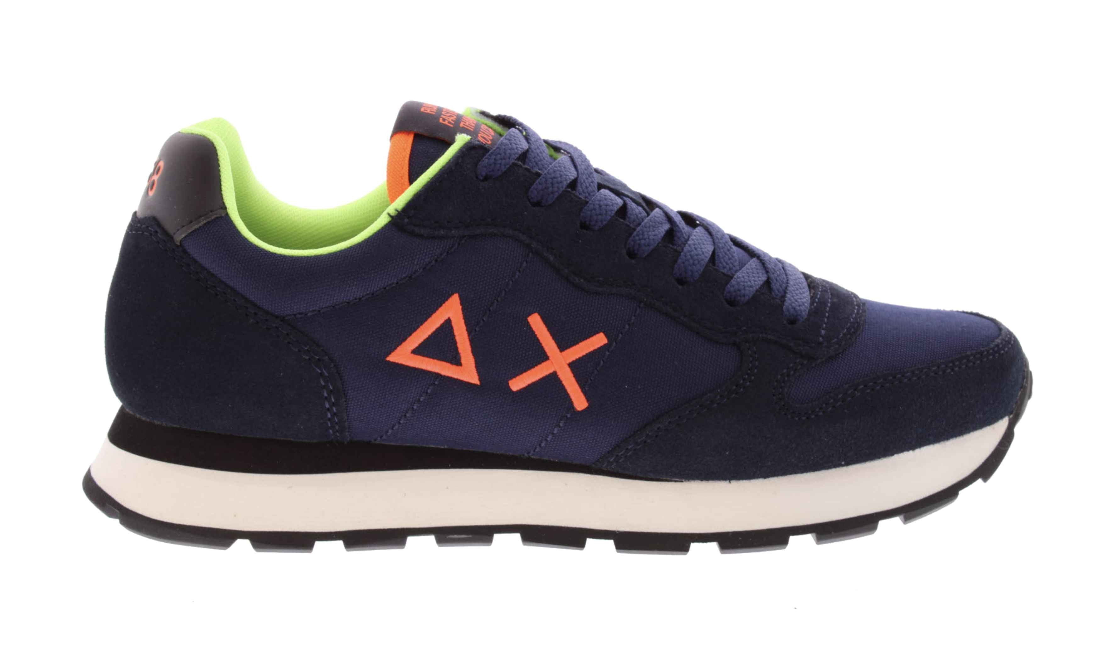Sneaker running Sun68 Tom Fluo navy blue U26SU07 Z45102