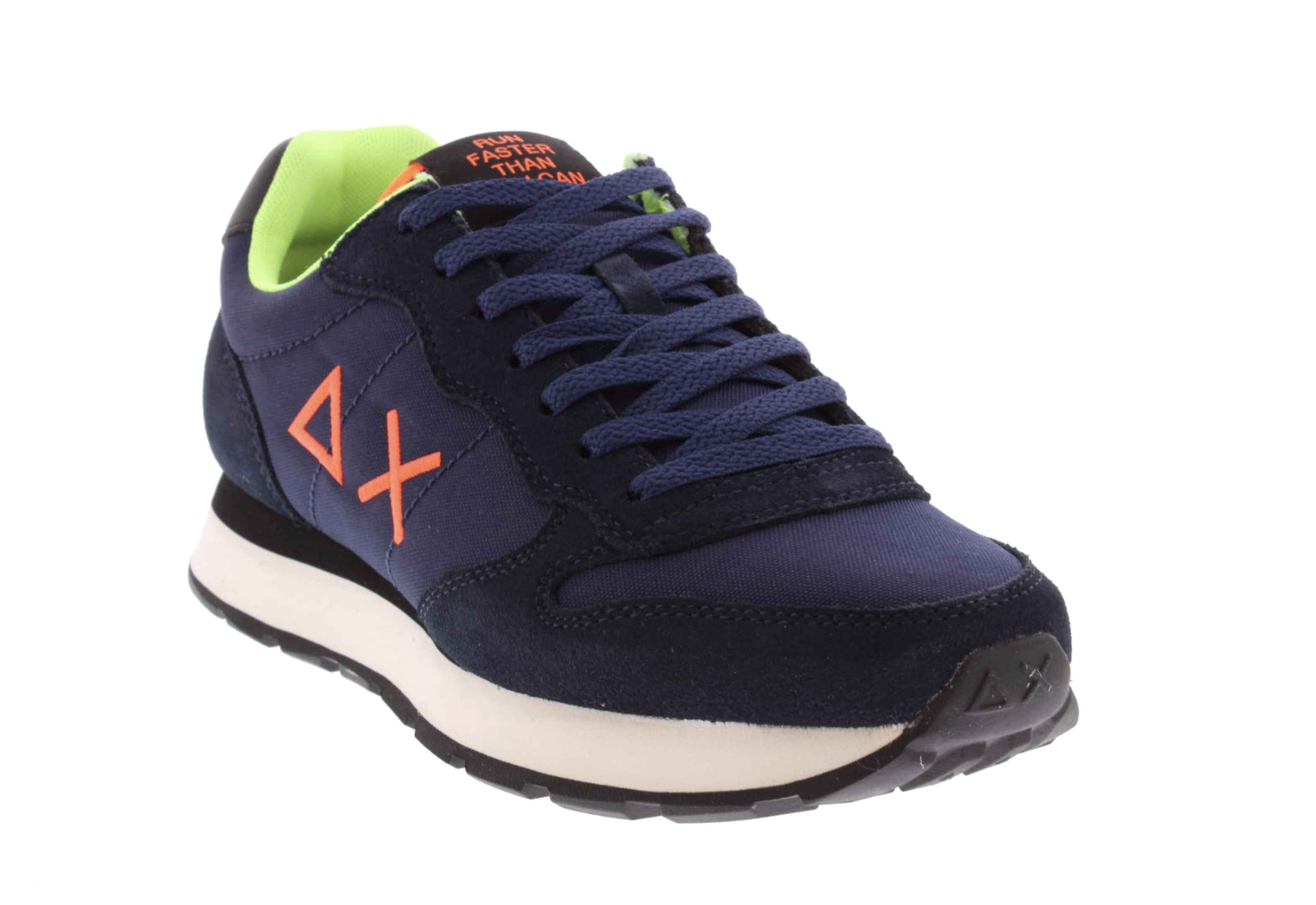 Sneaker running Sun68 Tom Fluo navy blue U26SU07 Z45102