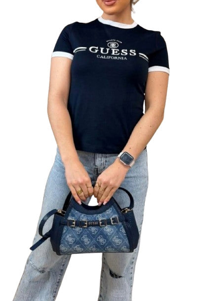 T-shirt donna Guess Mila blu navy ES26GU52 V6GI08K2975 A71W