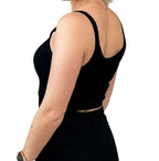 Top donna Guess canotta Stella rib Tank nero ES26GU57 V6GP16K3180