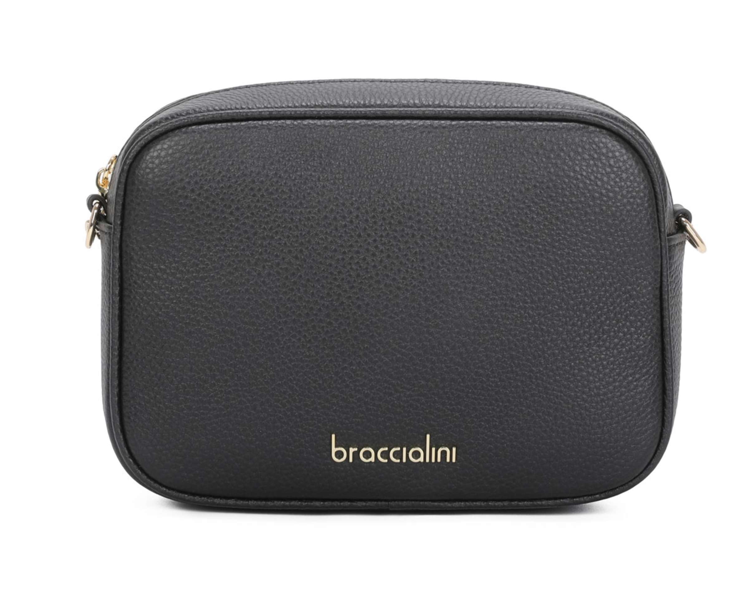 Borsa donna tracolla Braccialini Jinny Leather pelle nero B26BR69 B18480