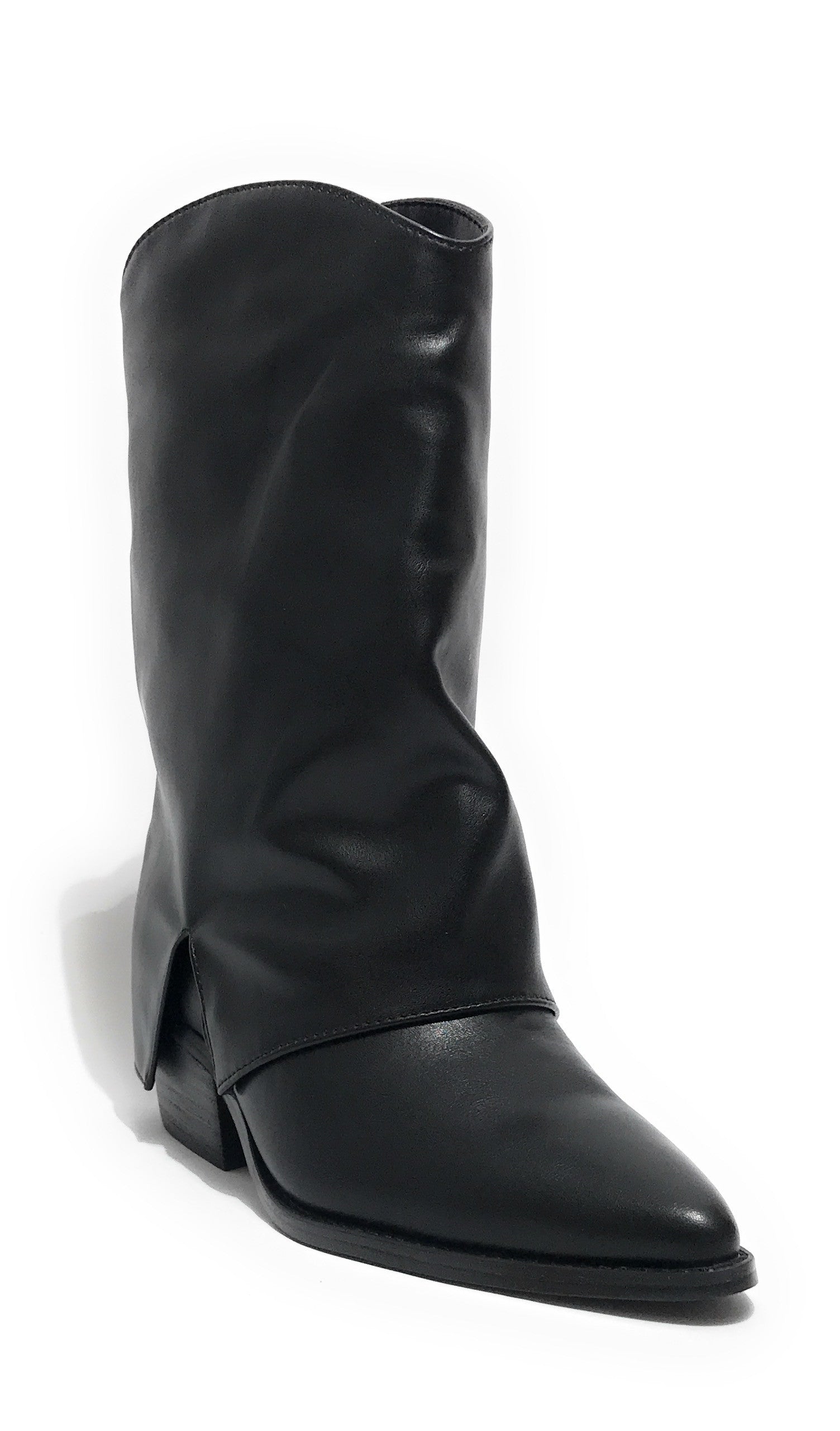 Scarpe donna Gold&gold stivale con gonna in ecopelle nero D26GG32 FD03