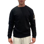 Felpa uomo Moschino girocollo nero E25MO01 V1A1701 4424 0555