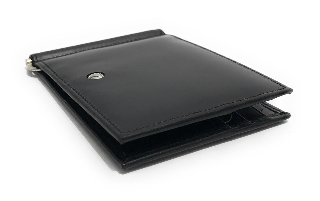 Portafogli uomo MOMO DESIGN  money clip in pelle nero AS23MM03 MO-10BC*