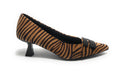 Scarpe donna décolleté Gold&gold tc 55 ecopelle animalier zebrata marrone D25GG12 GP705