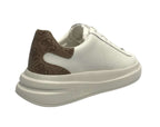 Scarpe uomo Guess sneaker Elba carryover pelle white/ beige U26GU06 FMPVIBLEA12